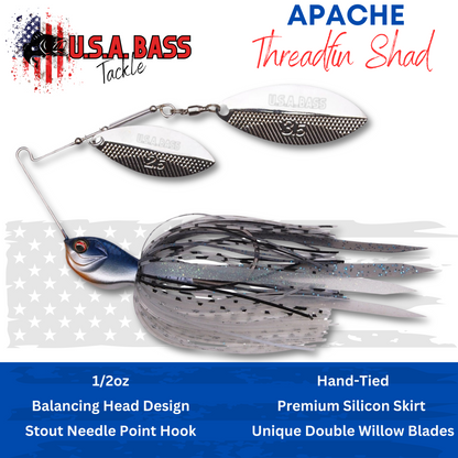 Apache Attack Spinnerbait - Threadfin Shad