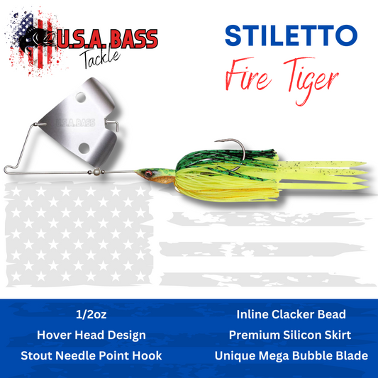 Stiletto Buzzbait - Fire Tiger