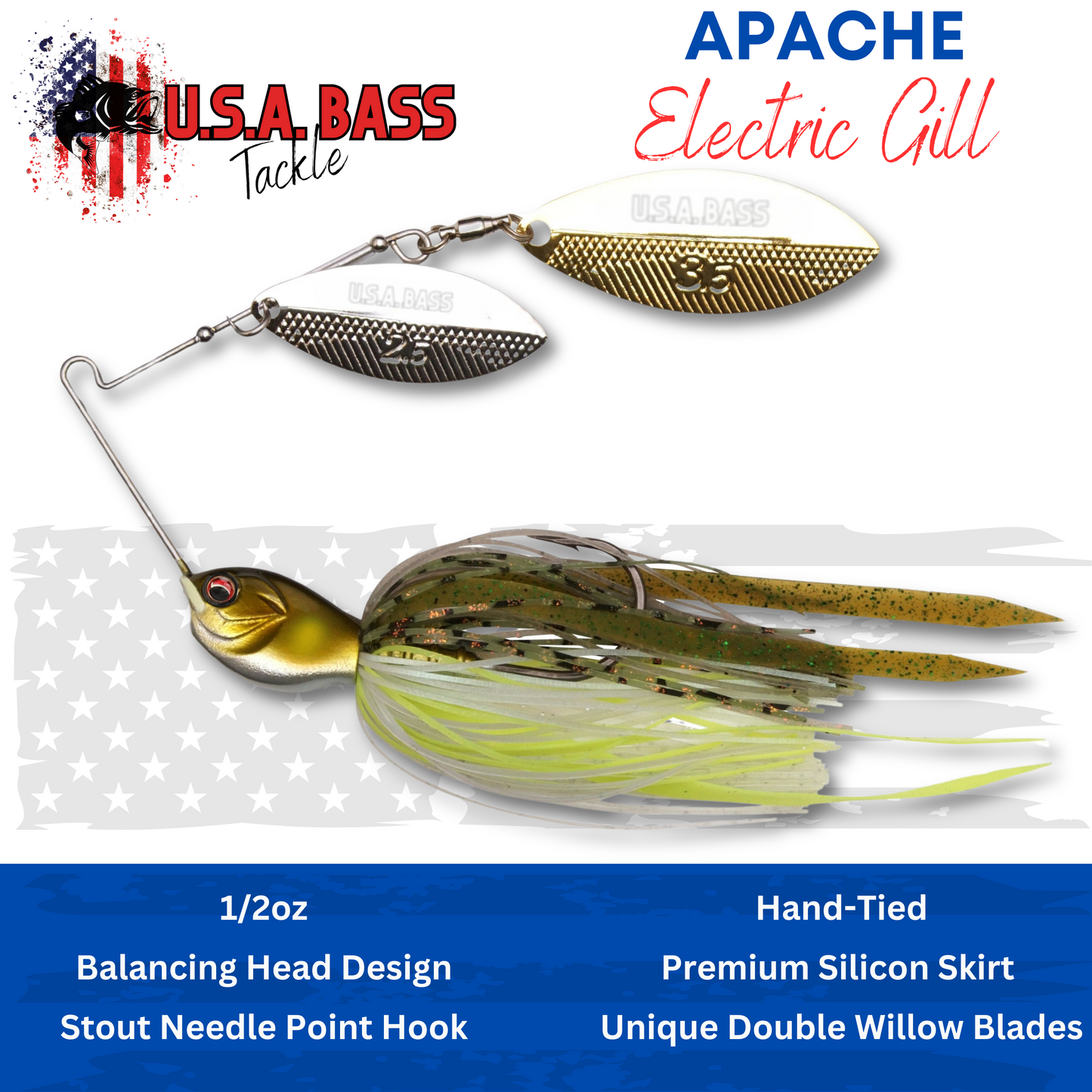 Apache Attack Spinnerbait - Electric Gill