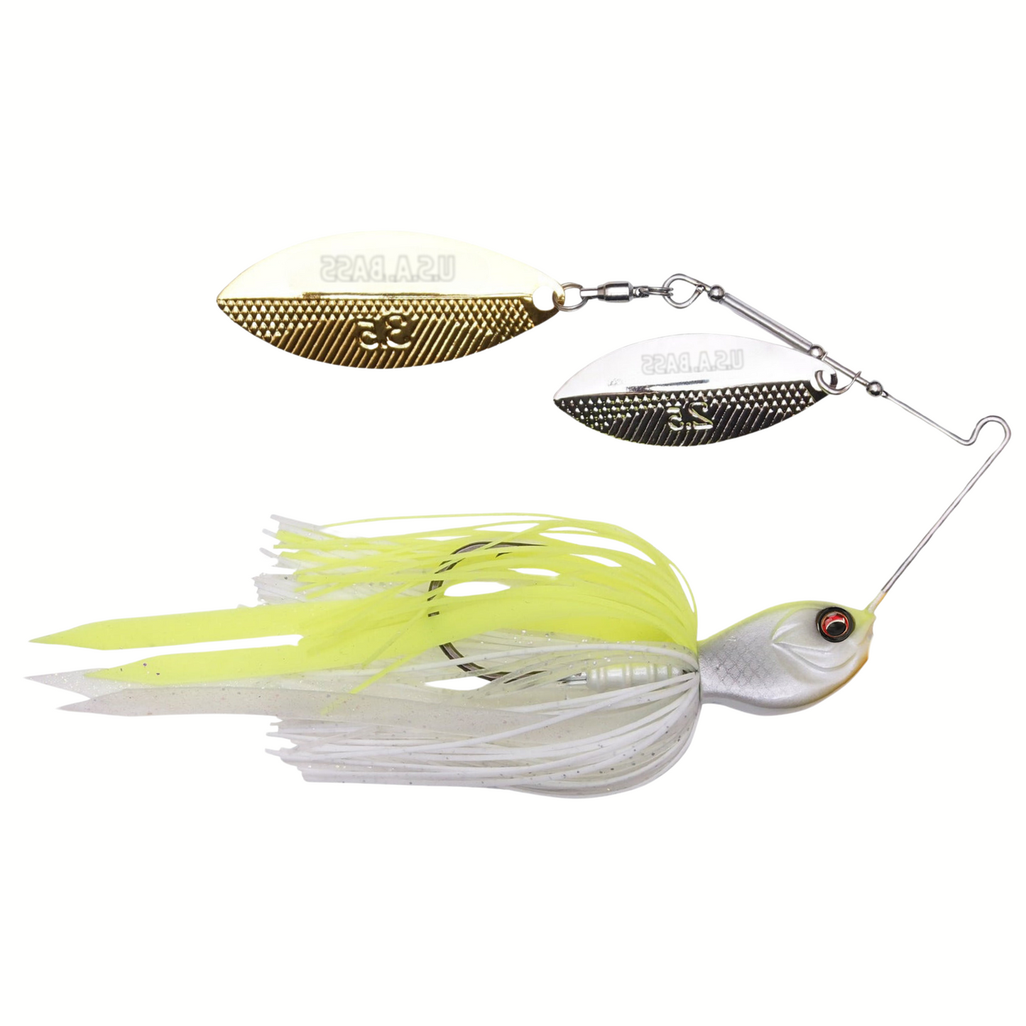 Apache Attack Spinnerbait - White Chartreuse