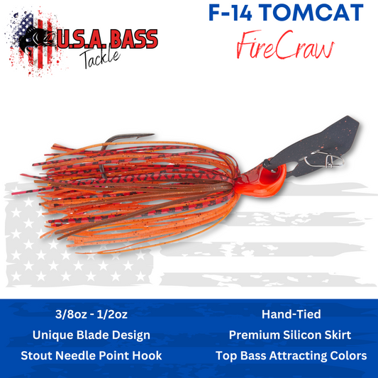 Tomcat Bladed Jig - Fire Craw