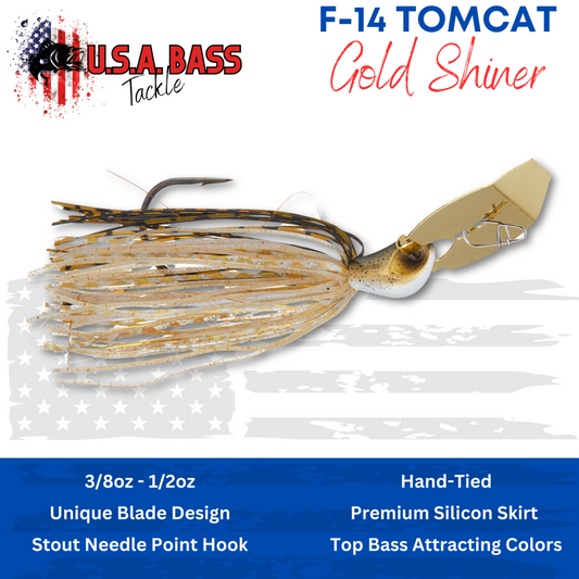 Tomcat Bladed Jig - Gold Shiner