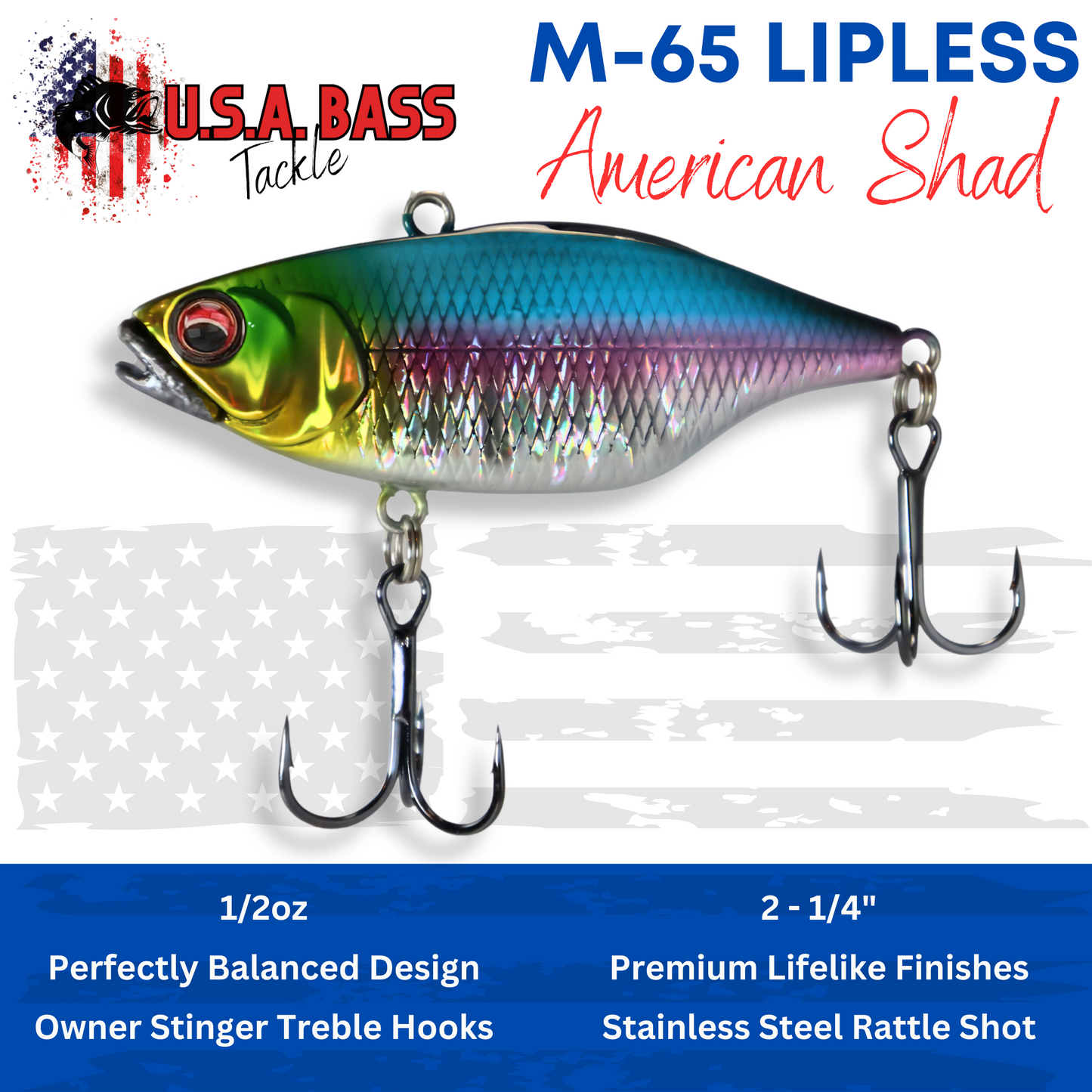 *M-Series Lipless Crankbait - American Shad