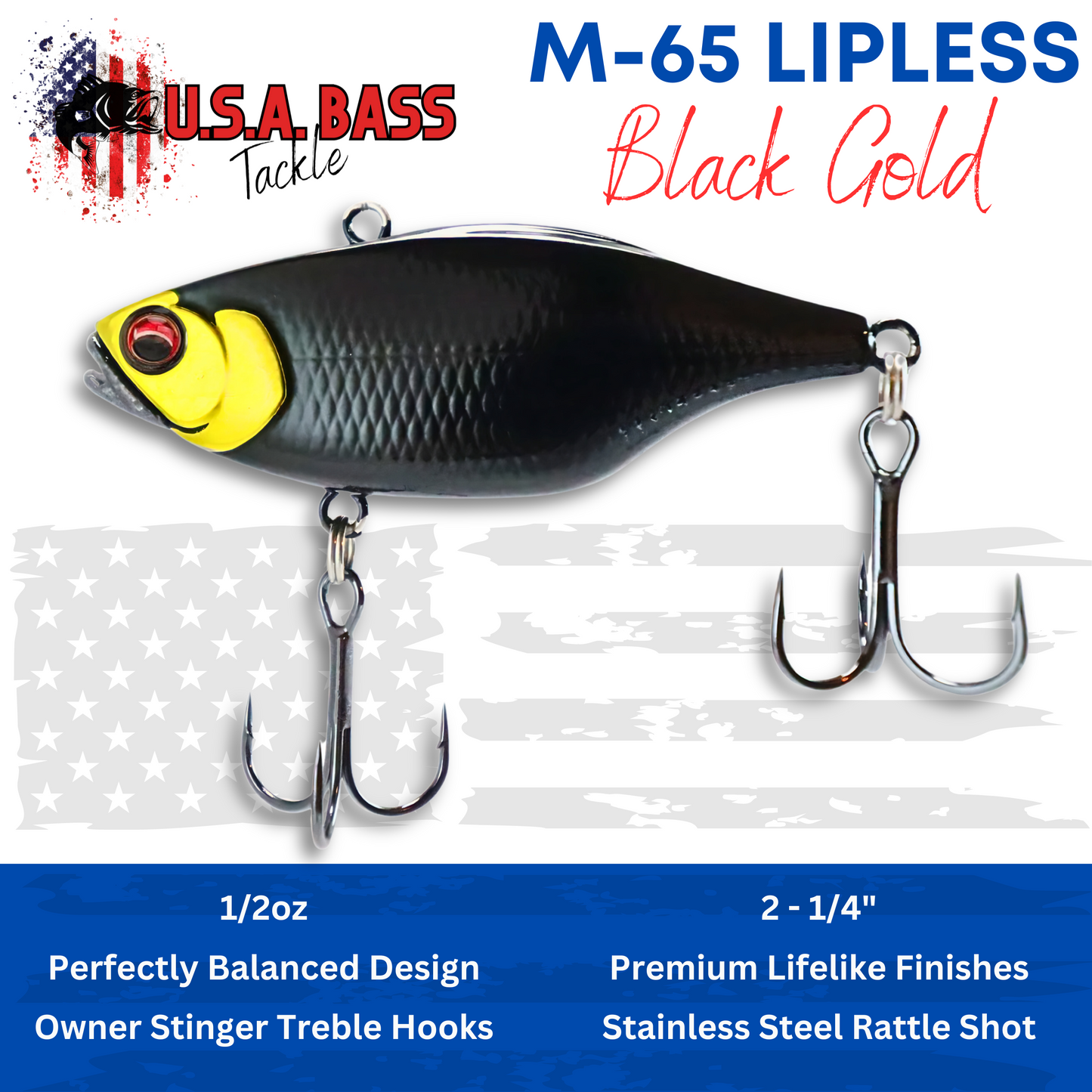 *M-Series Lipless Crankbait - Black Gold