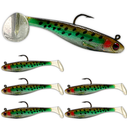 Patriot Shad Paddle Tail Swimbaits - HD Trout