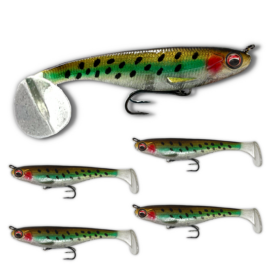 MAG-SHAD Paddle Tail Magnum Swimbaits - HD Trout