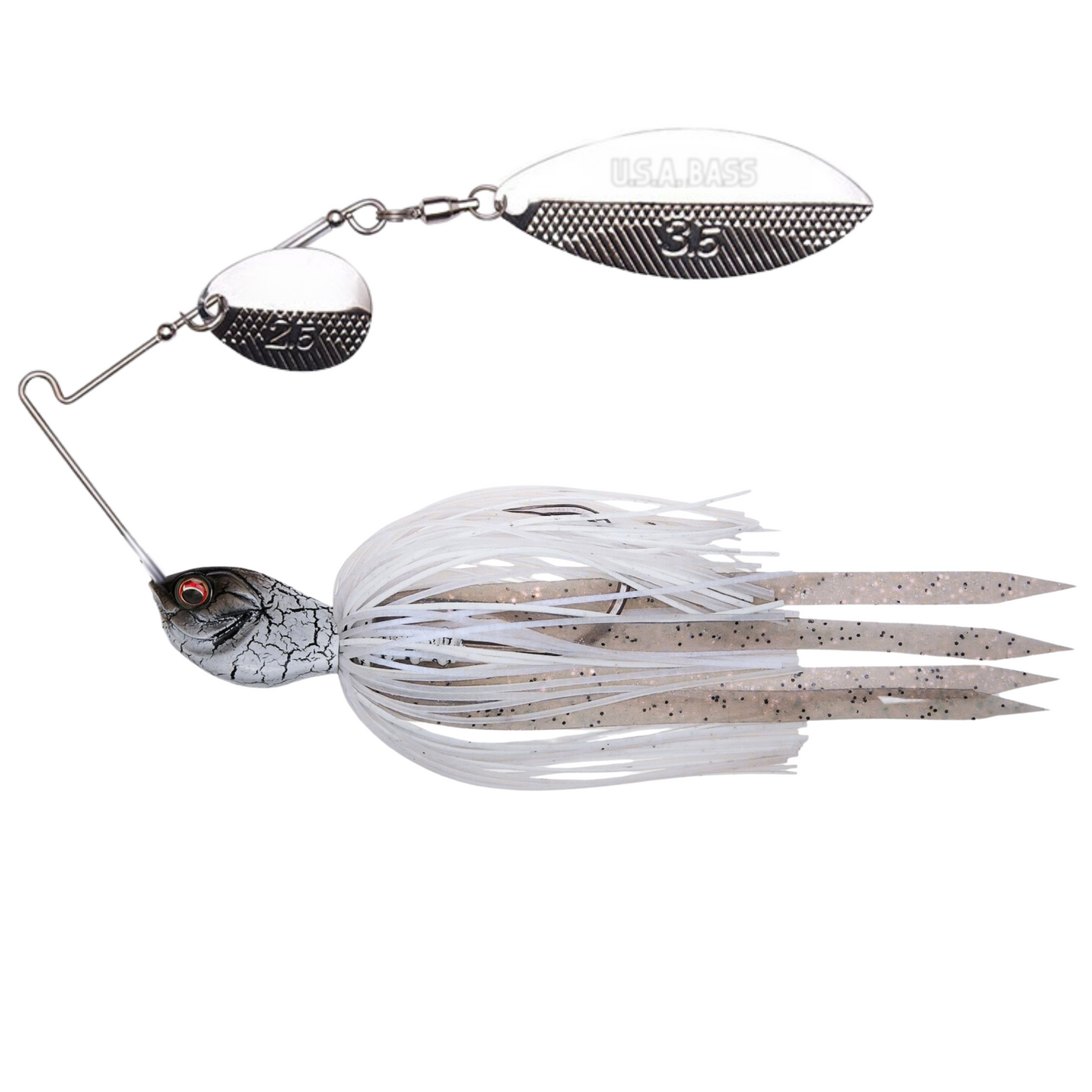 Apache Attack Spinnerbait - White Knight