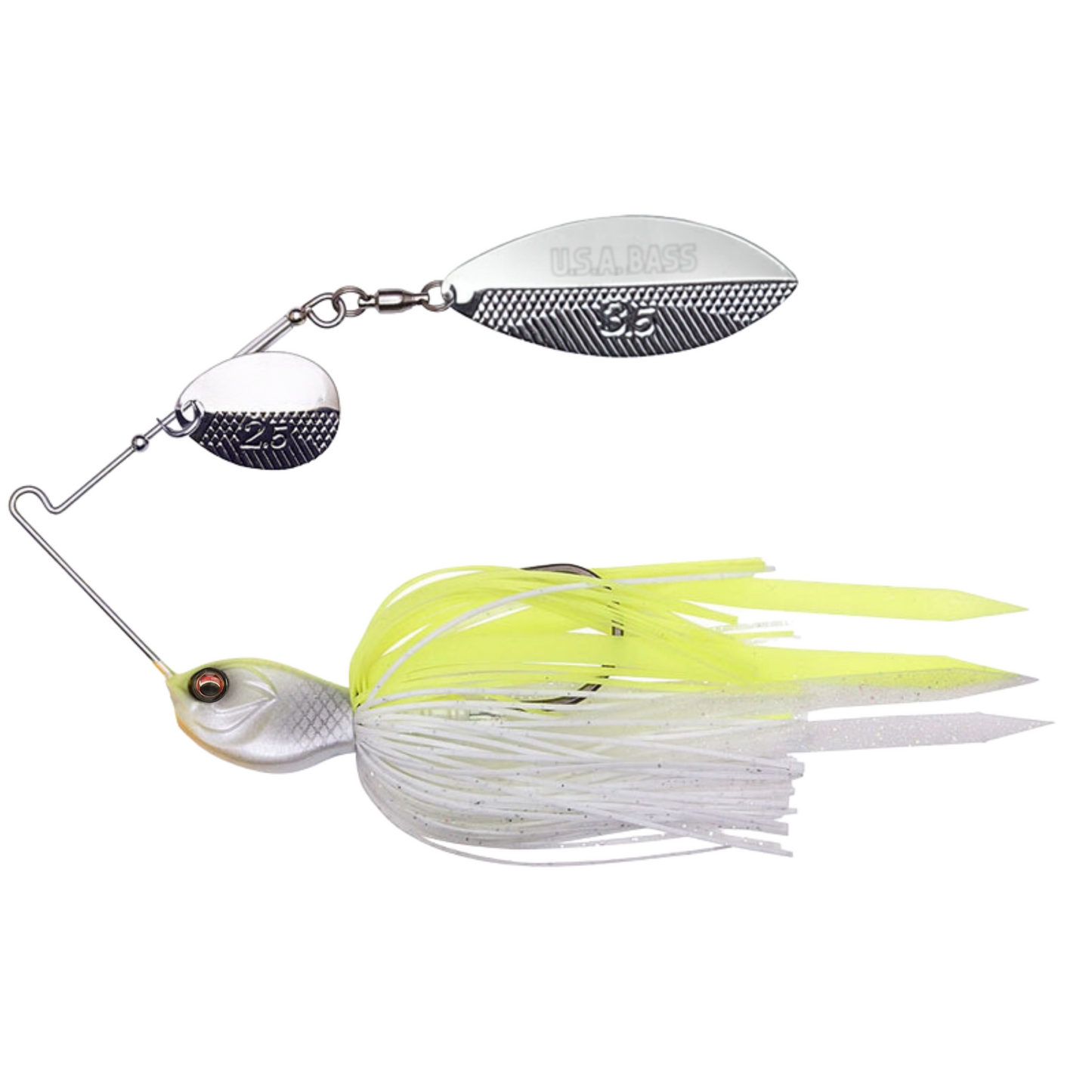 Apache Attack Spinnerbait - White Chartreuse