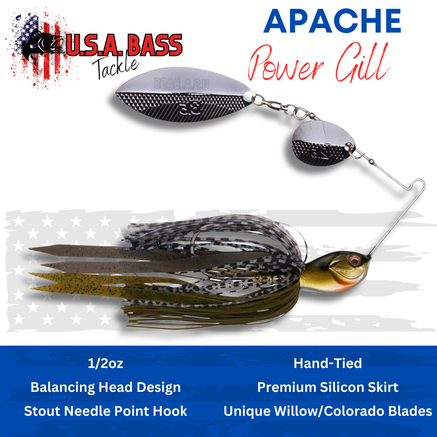 Apache Attack Spinnerbait - Power Gill