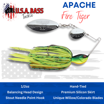 Apache Attack Spinnerbait - Fire Tiger